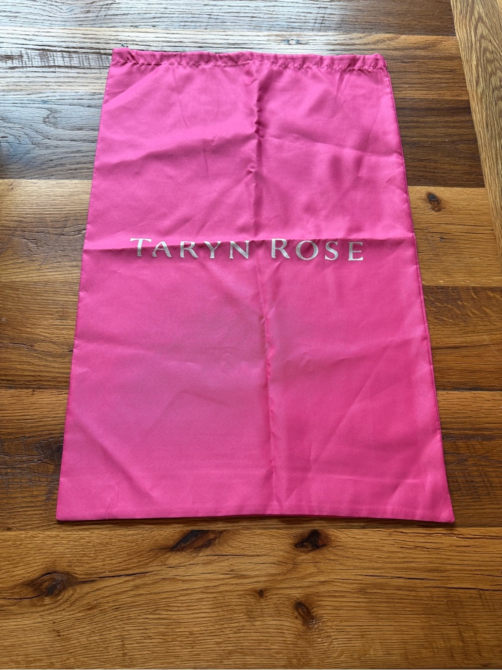 Taryn Rose Bright Pink Drawstring Dust Bag - 23.3x15.5